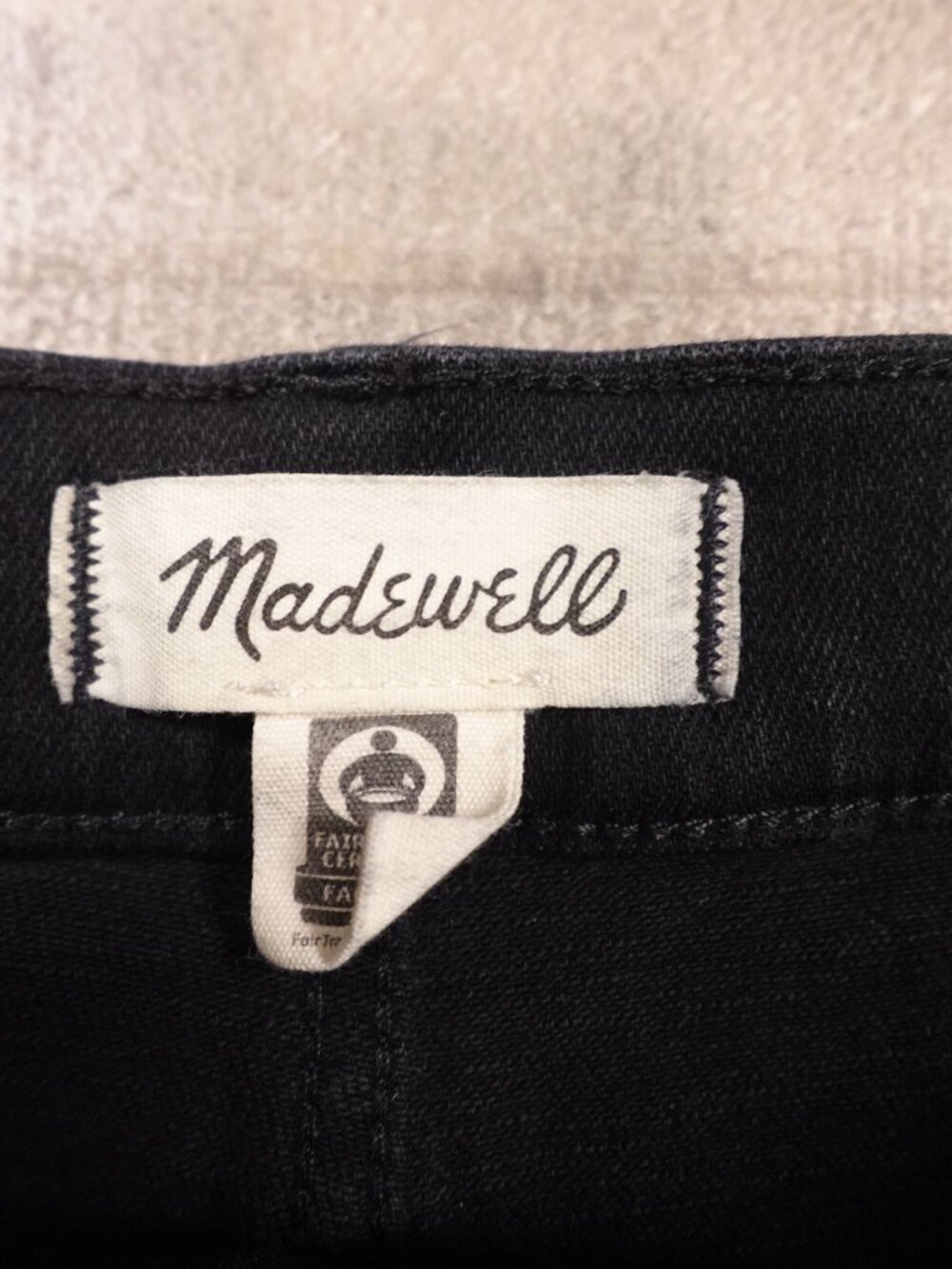 Madewell Perfect Vintage Wide-Leg Jeans Women’s 33 Black High Rise 29" - Picture 3 of 12